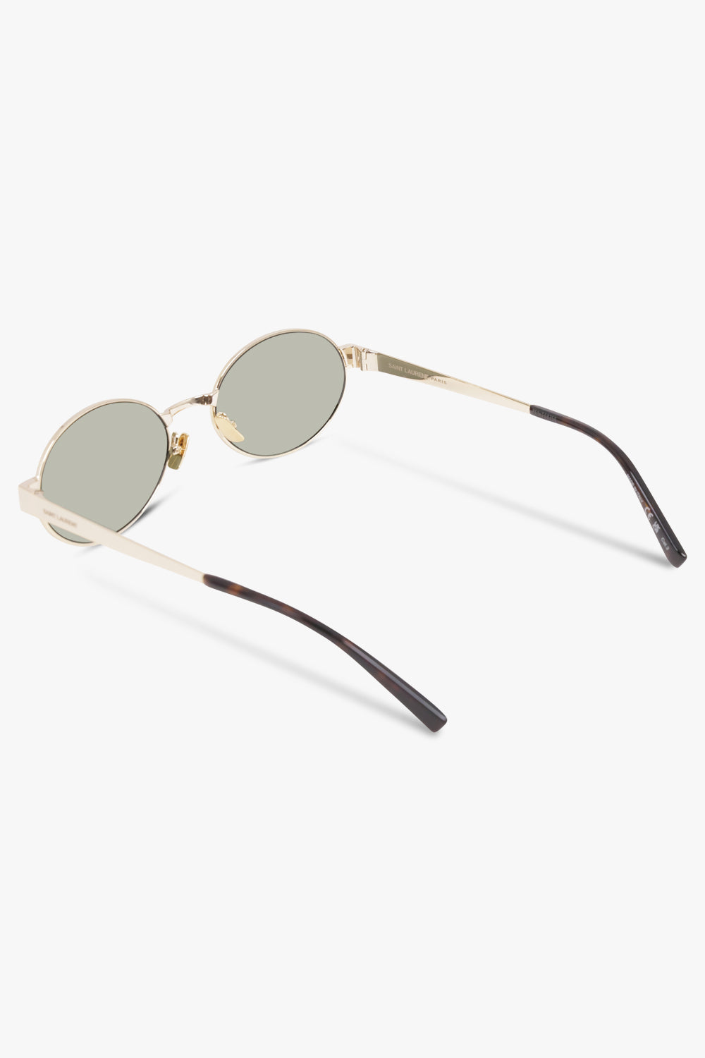 SAINT LAURENT Accessories Green / Green/Gold SL 692 Round Eye Sunglasses | Green/Gold