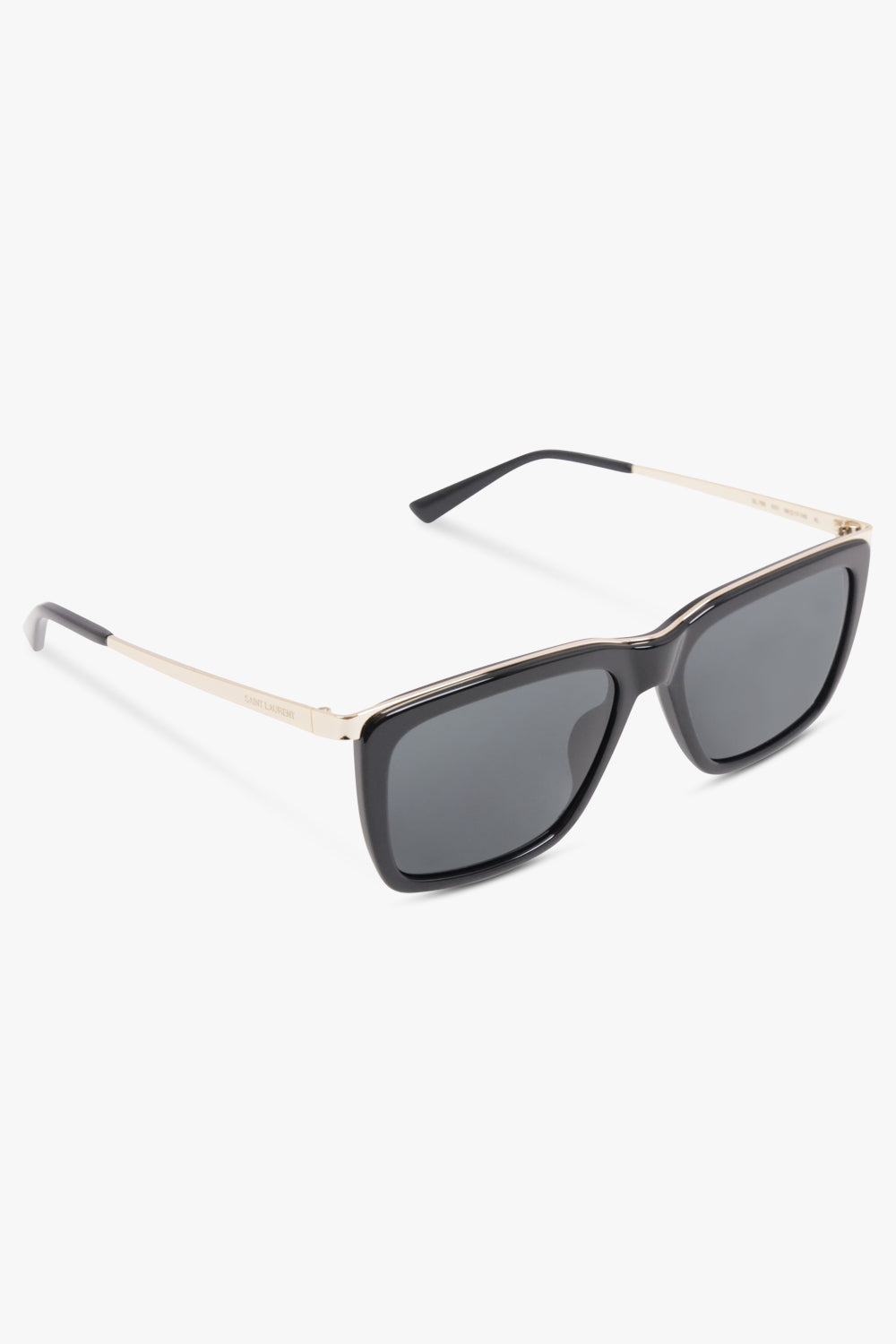 SAINT LAURENT Accessories Black / Black/Gold SL 765 Rectangle Sunglasses | Black/Gold
