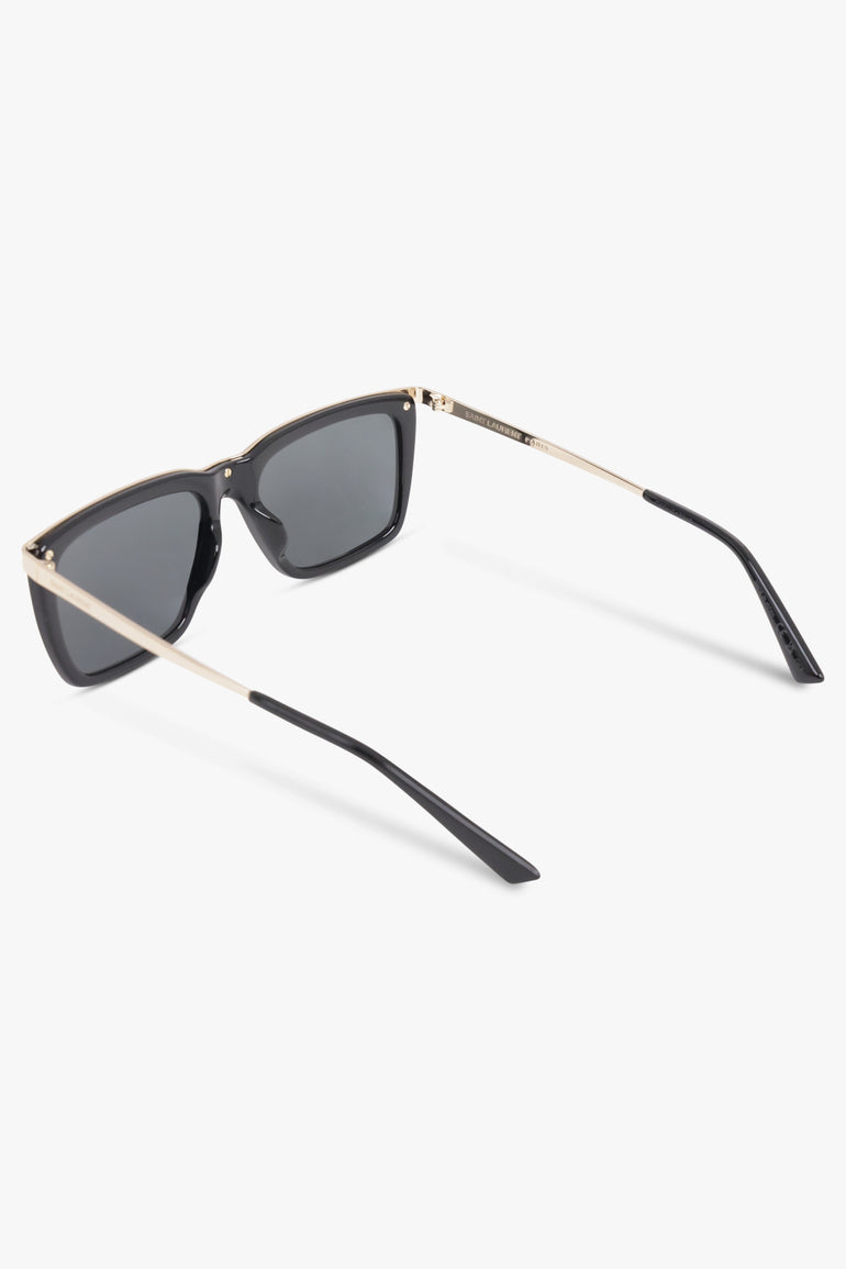 SAINT LAURENT Accessories Black / Black/Gold SL 765 Rectangle Sunglasses | Black/Gold