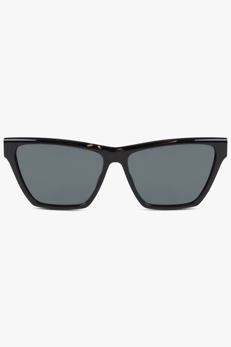 SAINT LAURENT ACCESSORIES BLACK / Black SL M103 Squared Cat Eye Sunglasses | Black