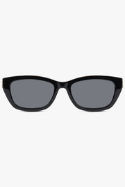 SAINT LAURENT SUNGLASSES BLACK / Black SL M153 Round Sunglasses | Black