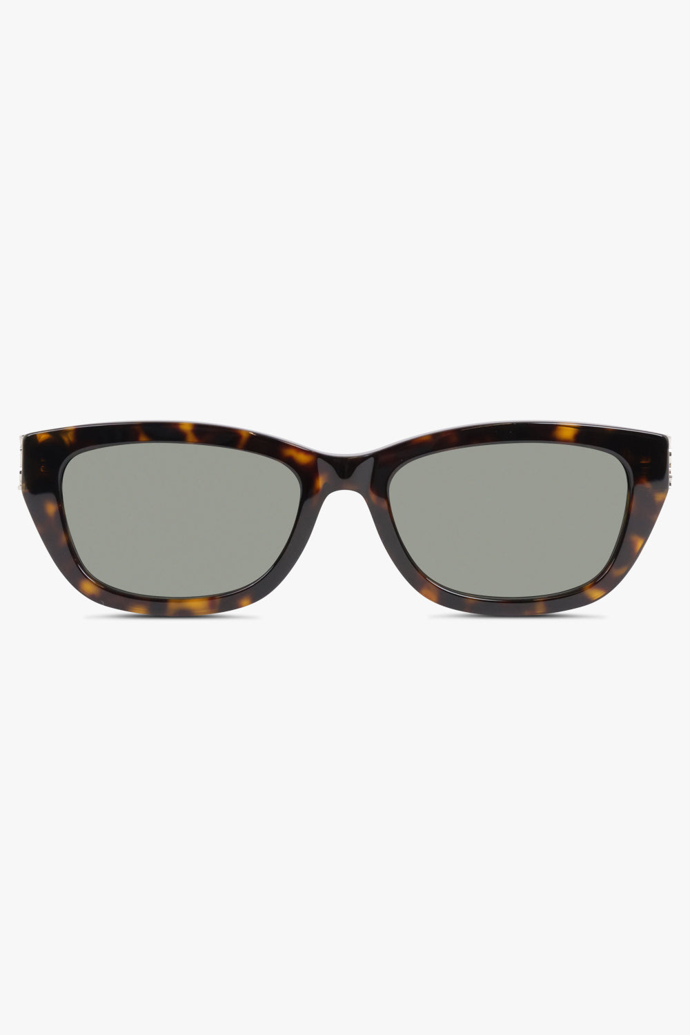 SAINT LAURENT ACCESSORIES BROWN / Dark Havana Brown SL M153 Rectangular Monogramme Sunglasses | Dark Havana Brown