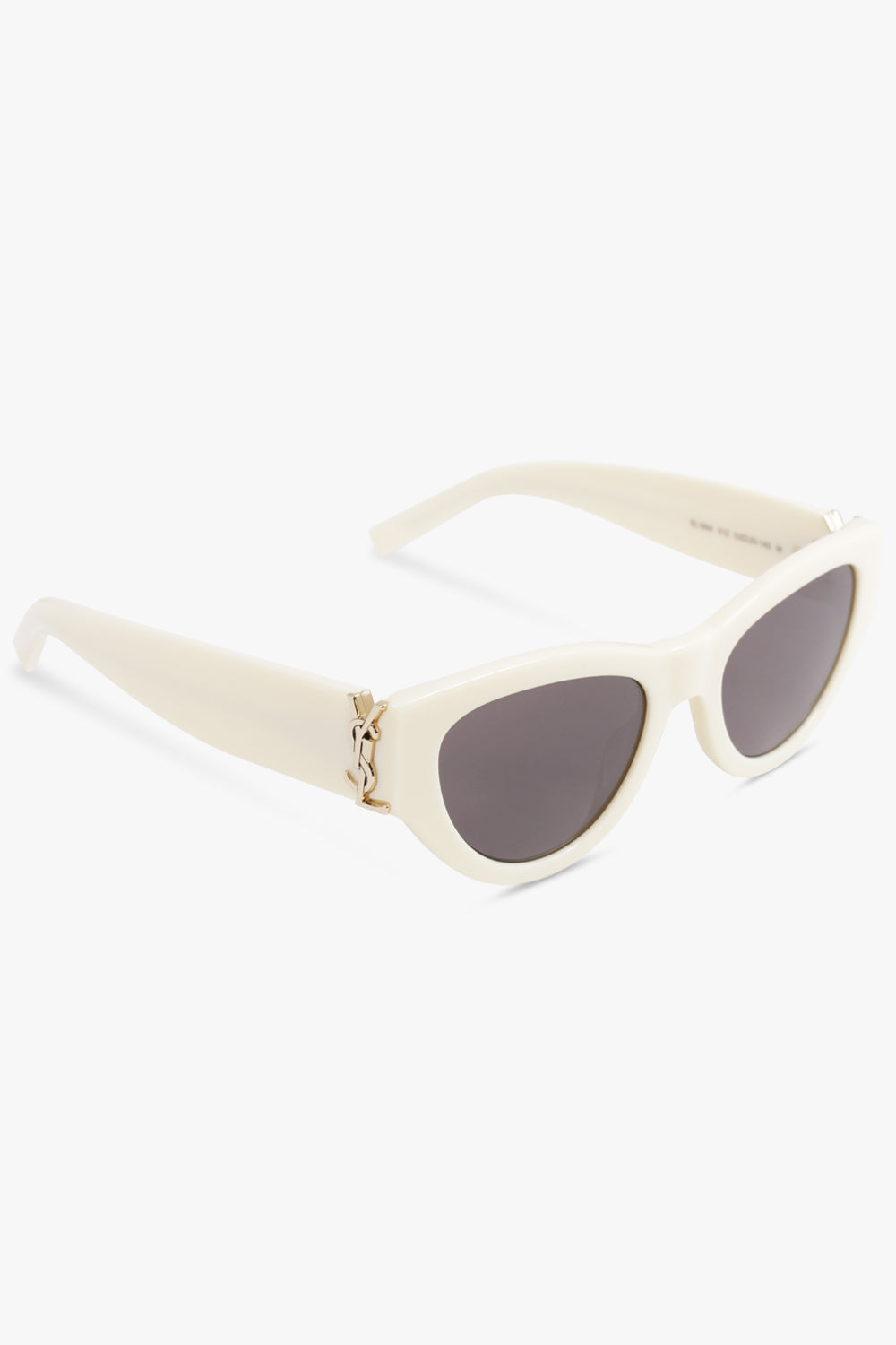 SAINT LAURENT ACCESSORIES NEUTRALS / Ivory SL M94 Cat Eye Monogramme Sunglasses | Ivory
