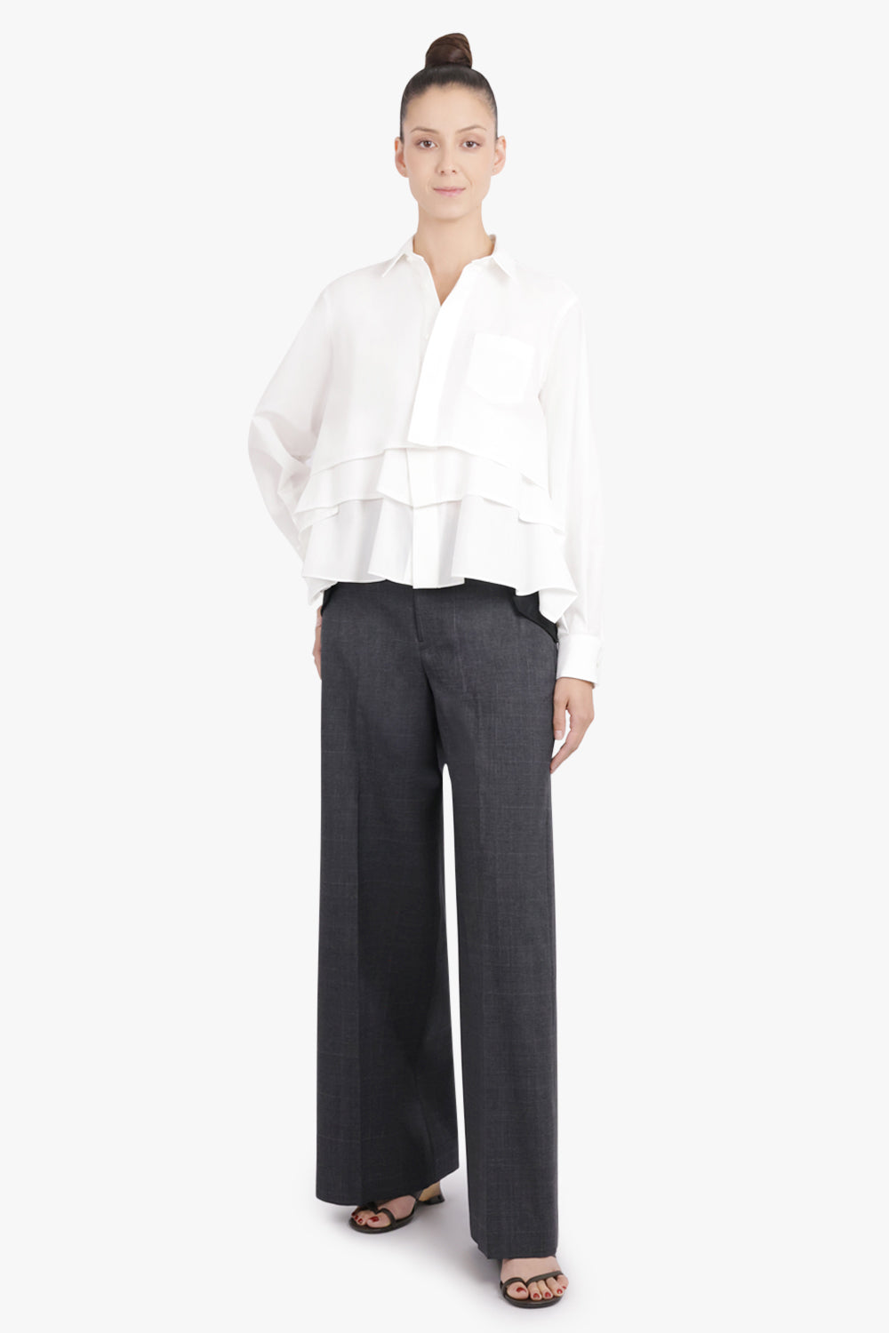 パンツ sacai Chalk Stripe Pants navy 24ss Sacai Chalk Stripe Pants in Navy – Antidote Fashion and