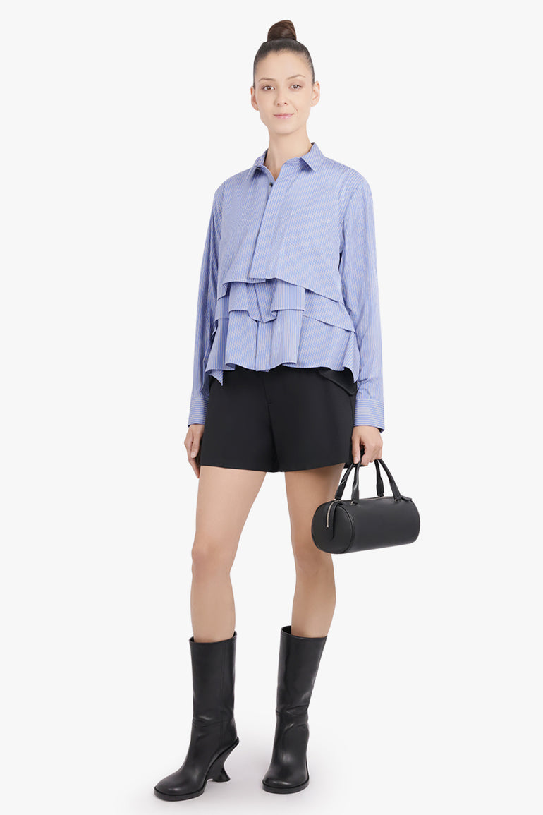 SACAI RTW Suiting Contrast Short | Black