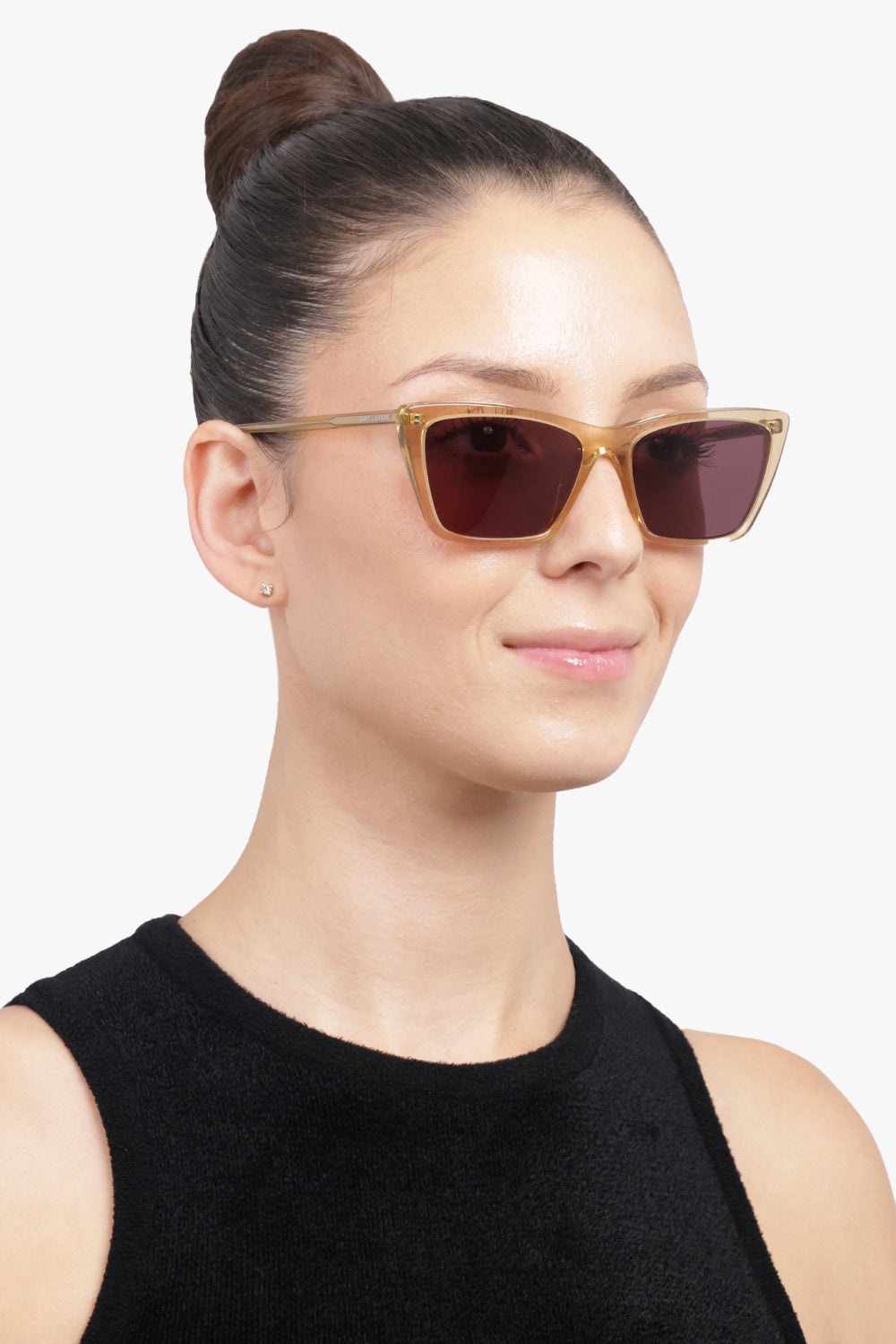 SAINT LAURENT ACCESSORIES BROWN / Amber Brown SL 737 Mica Thin Sunglasses | Amber Brown