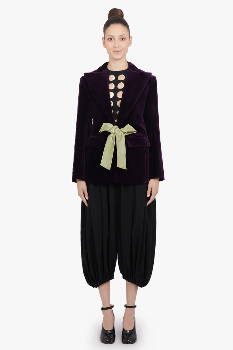 COMME DES GARCONS RTW Gathered Balloon Leg Pant | Black