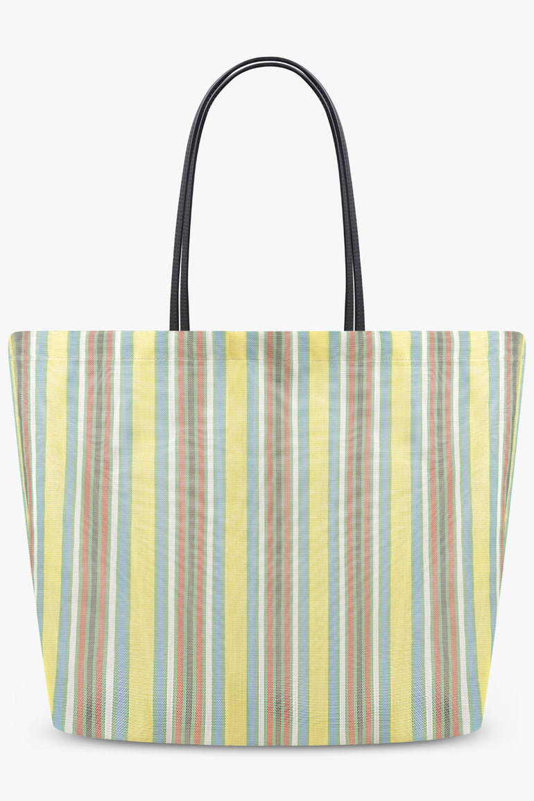 THE ROW BAGS STRIPE / Yellow/Multi Barn Mesh Tote | Yellow/Multi