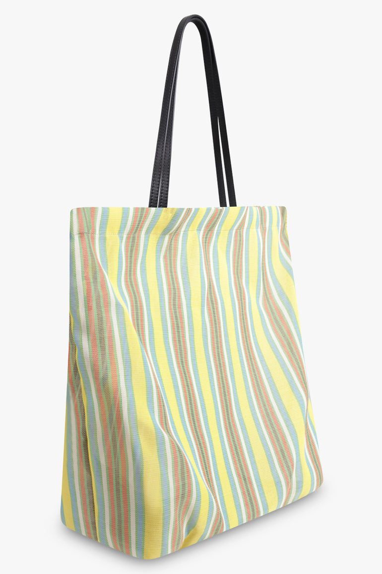 THE ROW BAGS STRIPE / Yellow/Multi Barn Mesh Tote | Yellow/Multi
