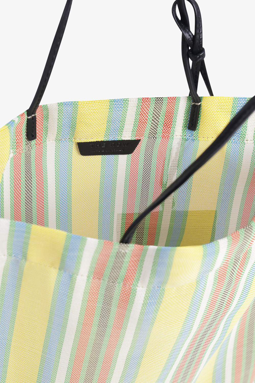 THE ROW BAGS STRIPE / Yellow/Multi Barn Mini Mesh Tote | Yellow/Multi