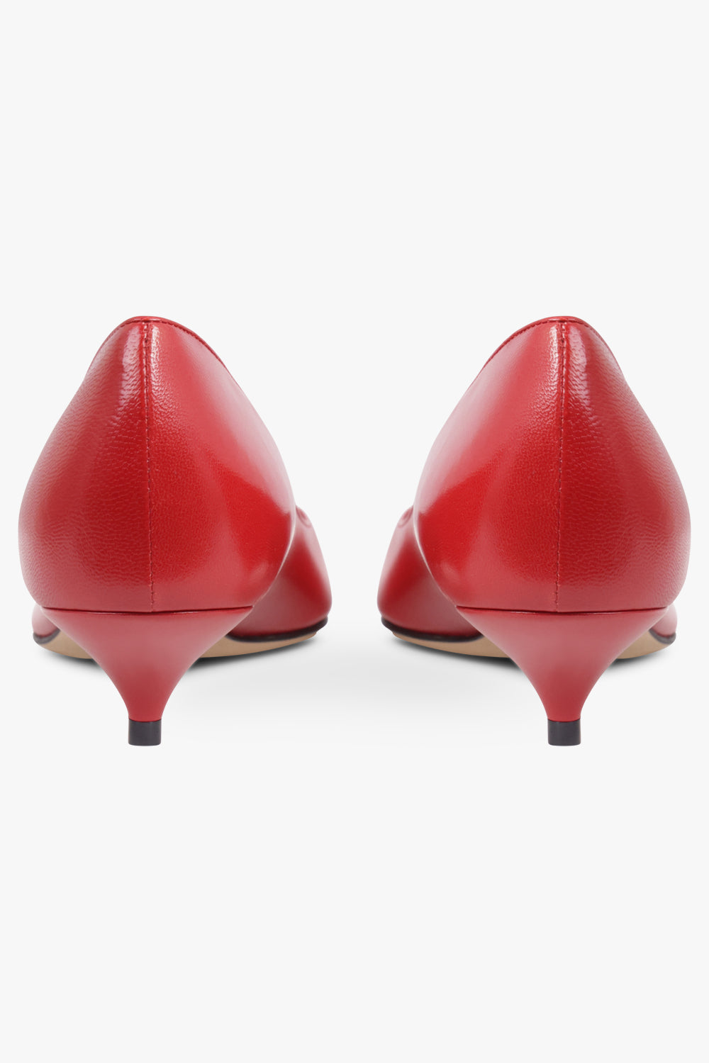THE ROW SHOES Liisa 40MM Kitten Pump Heel | Lacquer Red