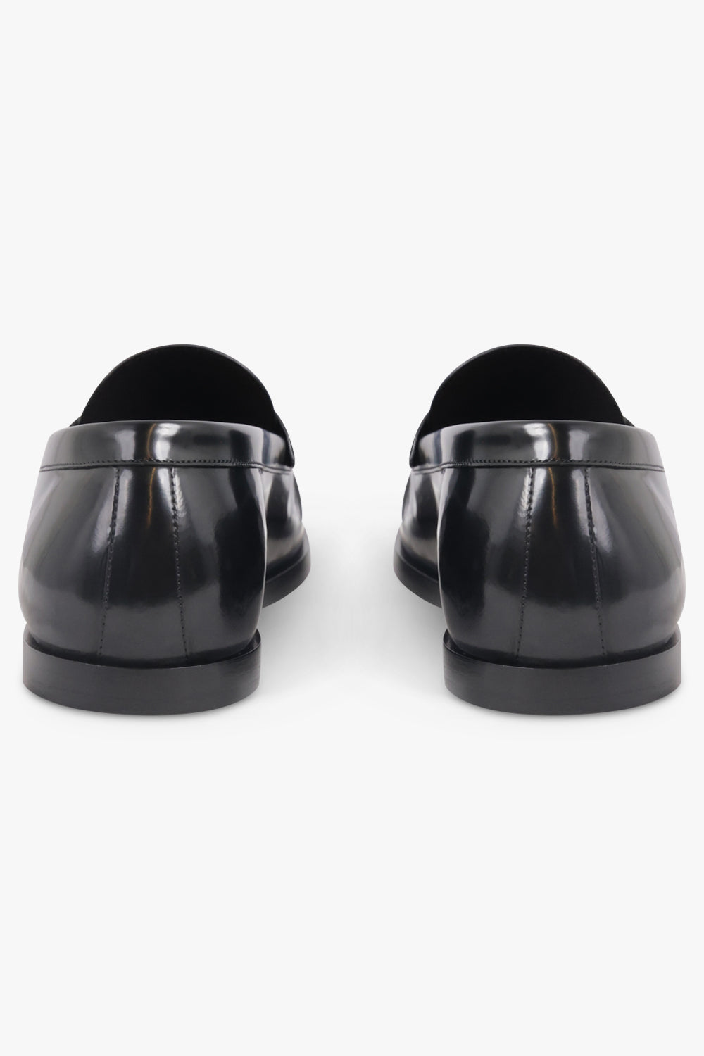 THE ROW SHOES Mens Style Shiny Tassel Loafer | Black