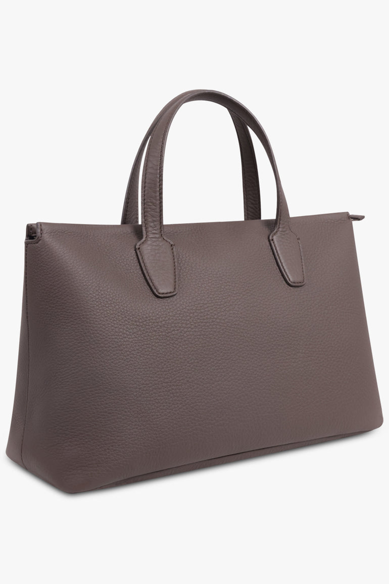 THE ROW BAGS Brown / Deep Brown Marcel Top Handle Bag | Deep Brown