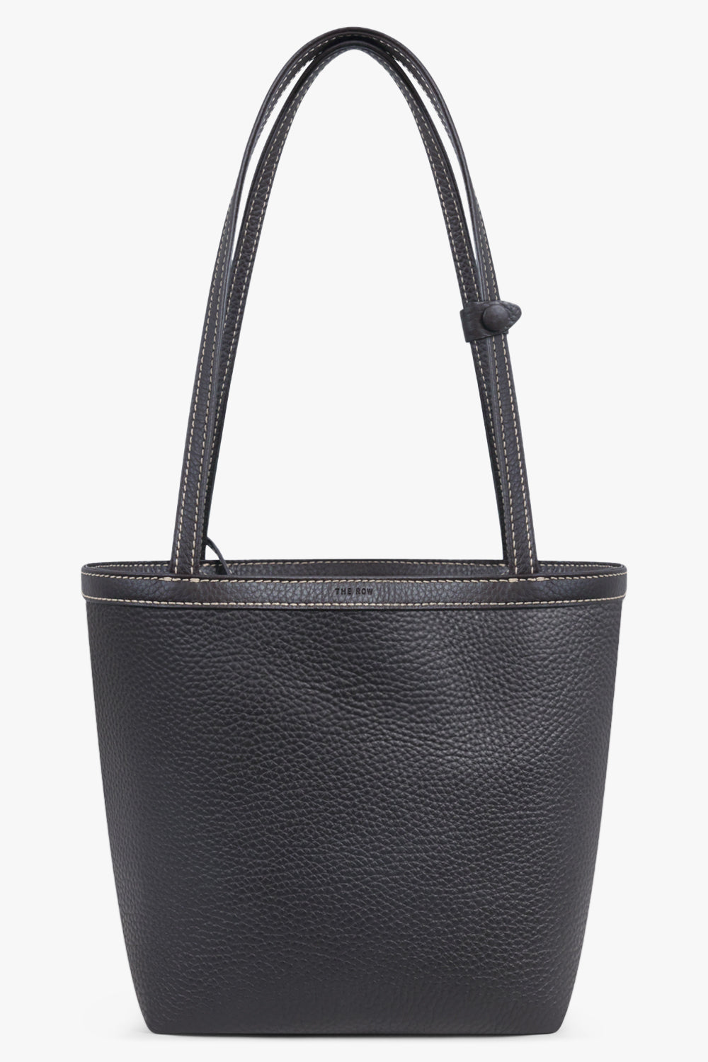 THE ROW BAGS Black / Black Medium Park Tote with Contrast Stitch | Black