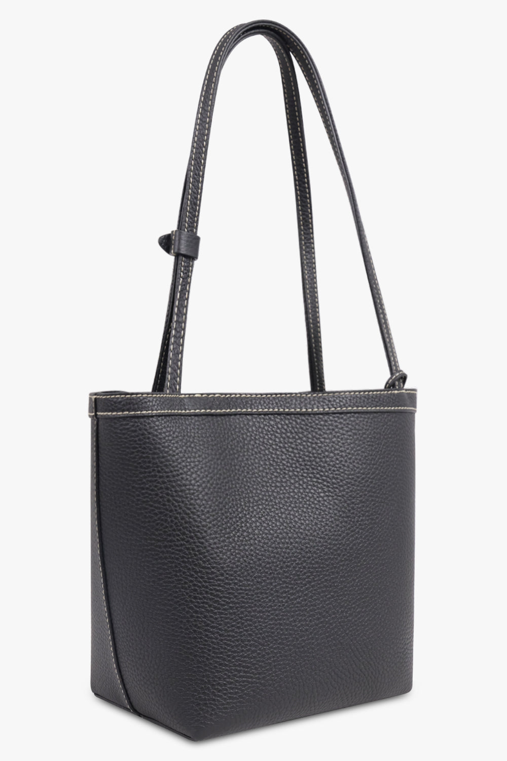 THE ROW BAGS Black / Black Medium Park Tote with Contrast Stitch | Black