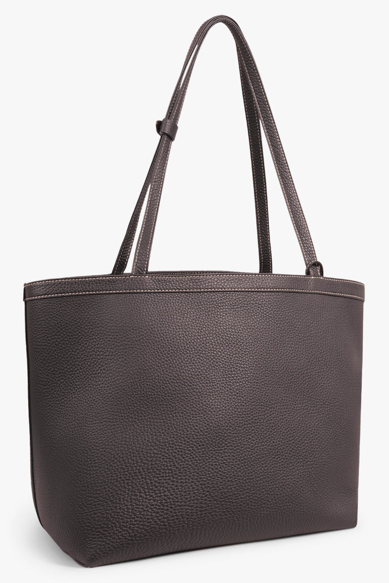 THE ROW Bags BROWN / Dark Brown Park Tote Three Stitch | Dark Brown