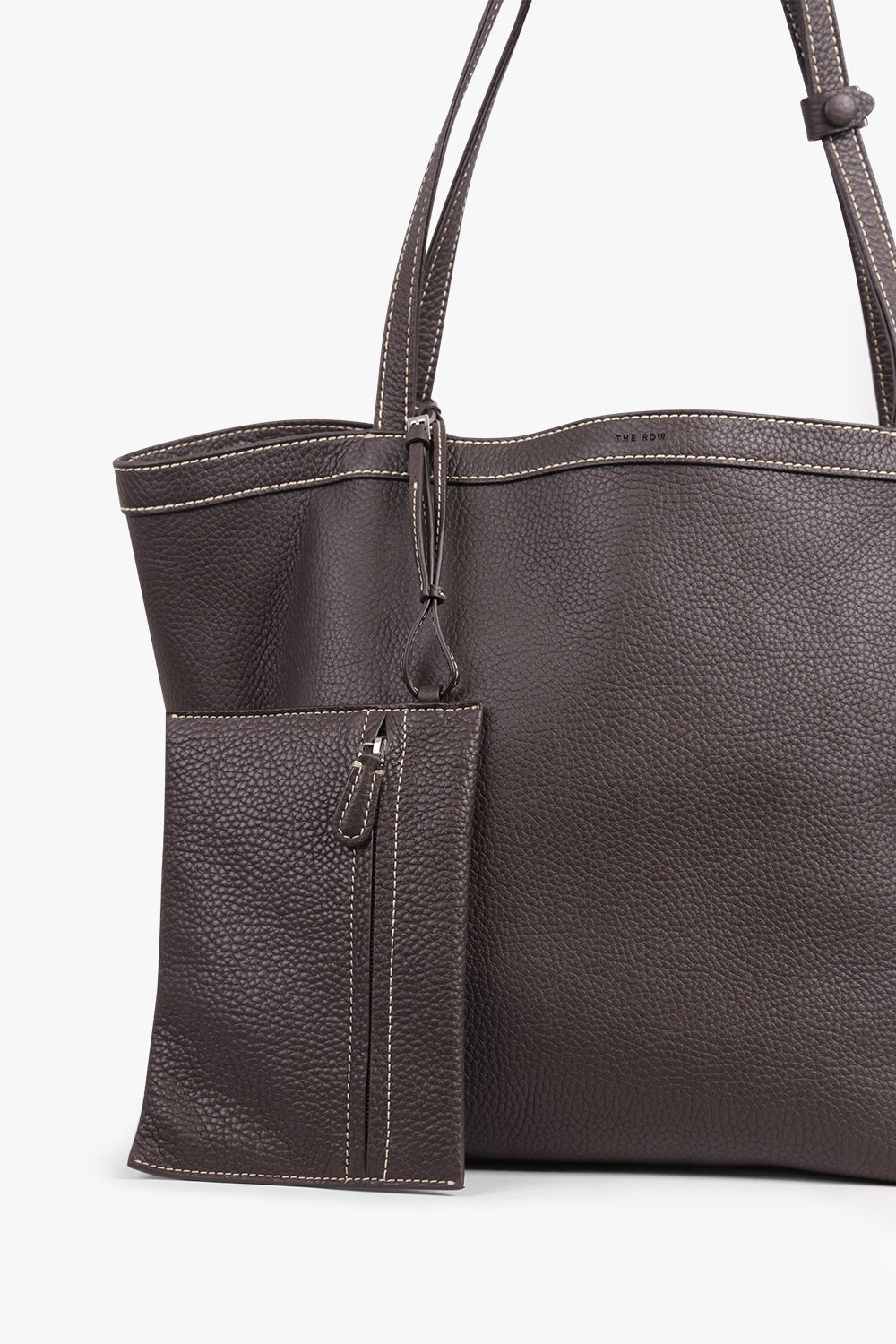 THE ROW Bags BROWN / Dark Brown Park Tote Three Stitch | Dark Brown