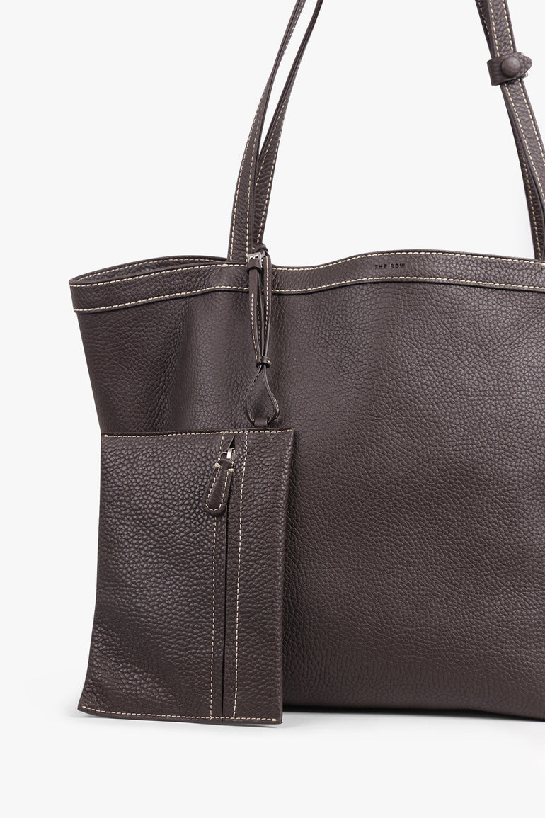 THE ROW Bags BROWN / Dark Brown Park Tote Three Stitch | Dark Brown