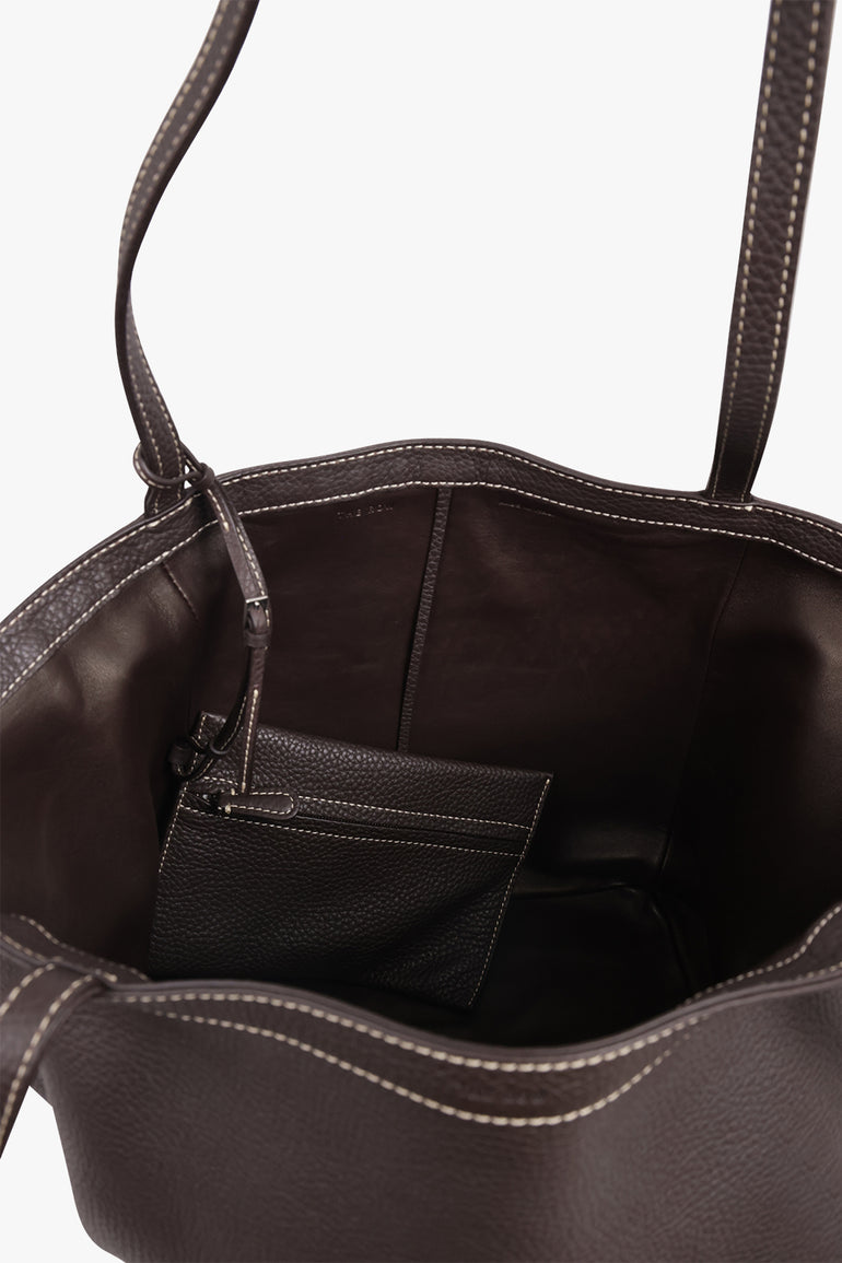 THE ROW Bags BROWN / Dark Brown Park Tote Three Stitch | Dark Brown