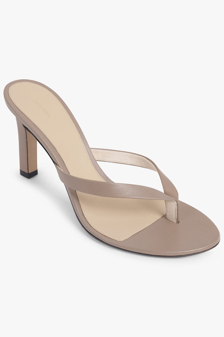 THE ROW SHOES Sacha 90MM Thong Heel | Beige Grey