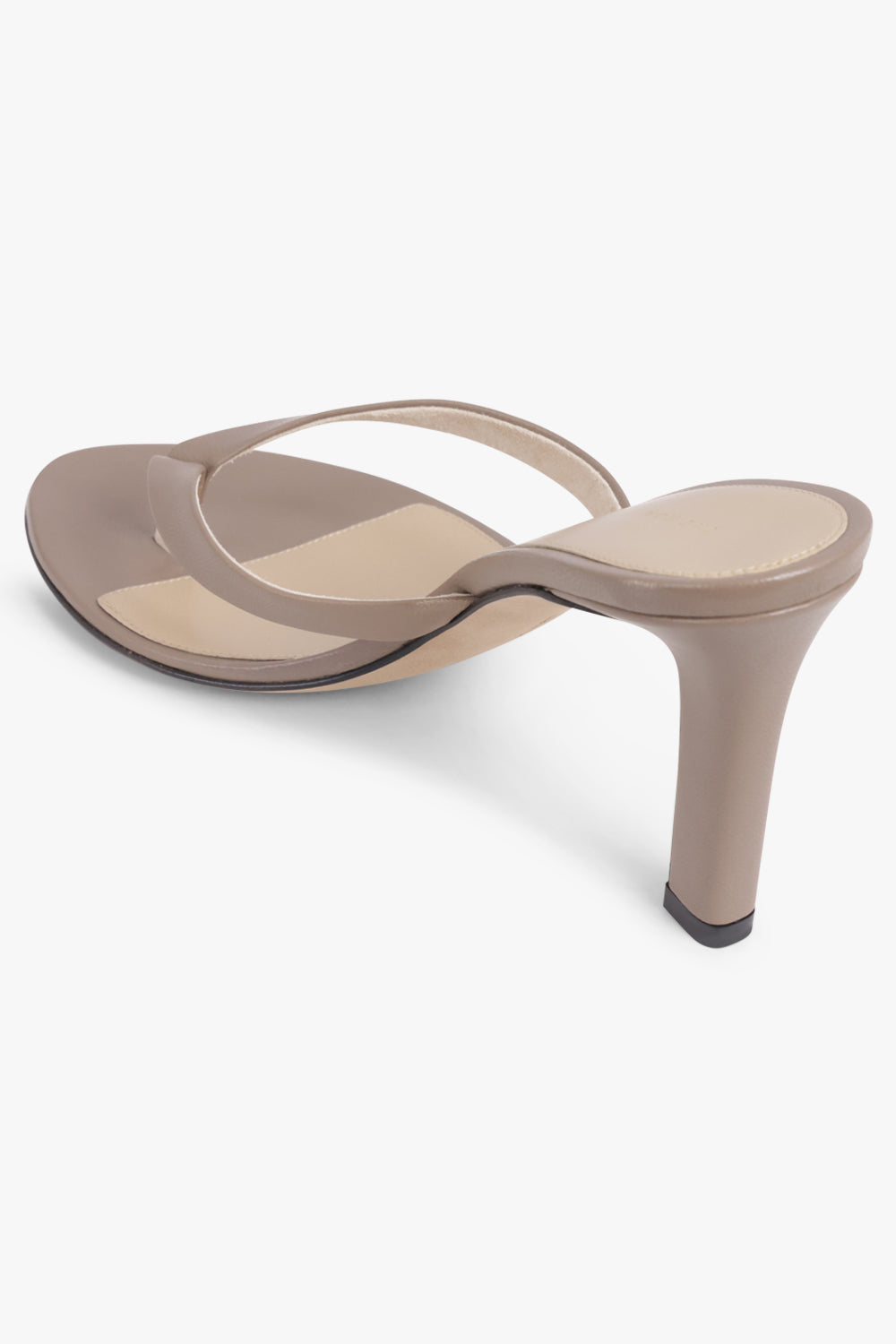 THE ROW SHOES Sacha 90MM Thong Heel | Beige Grey