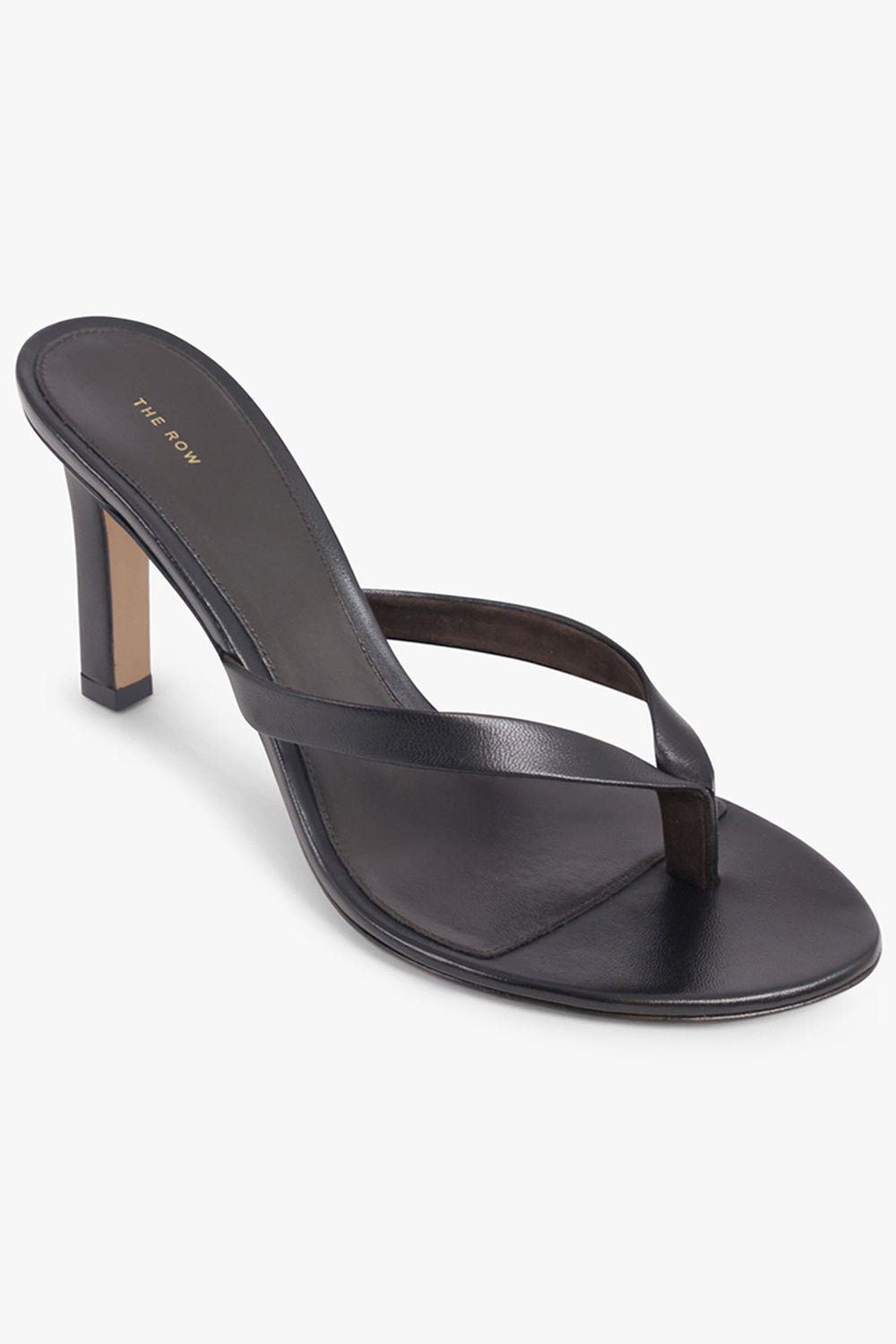 THE ROW SHOES Sacha 90MM Thong Heel | Black
