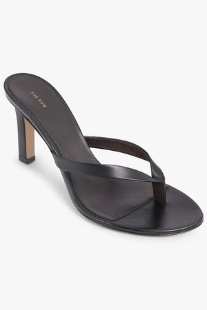 THE ROW SHOES Sacha 90MM Thong Heel | Black