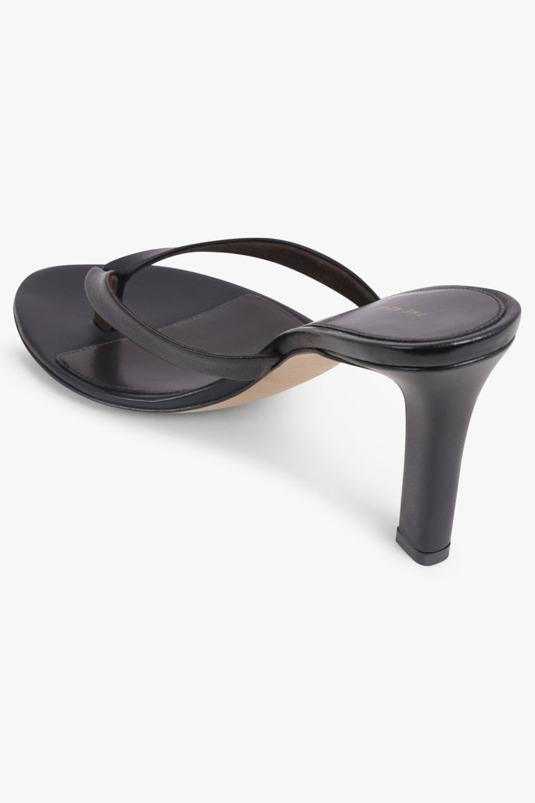 THE ROW SHOES Sacha 90MM Thong Heel | Black