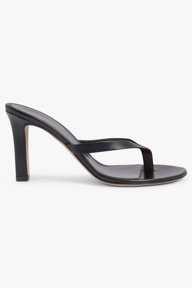 THE ROW SHOES Sacha 90MM Thong Heel | Black