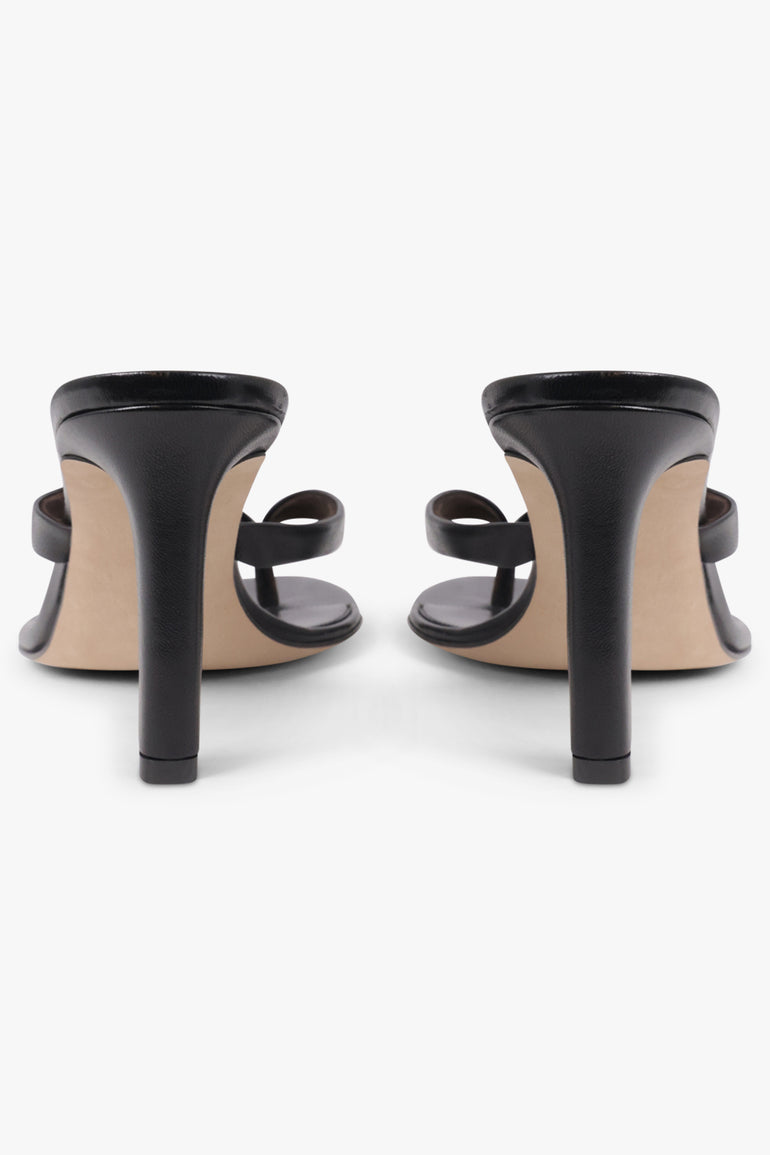 THE ROW SHOES Sacha 90MM Thong Heel | Black
