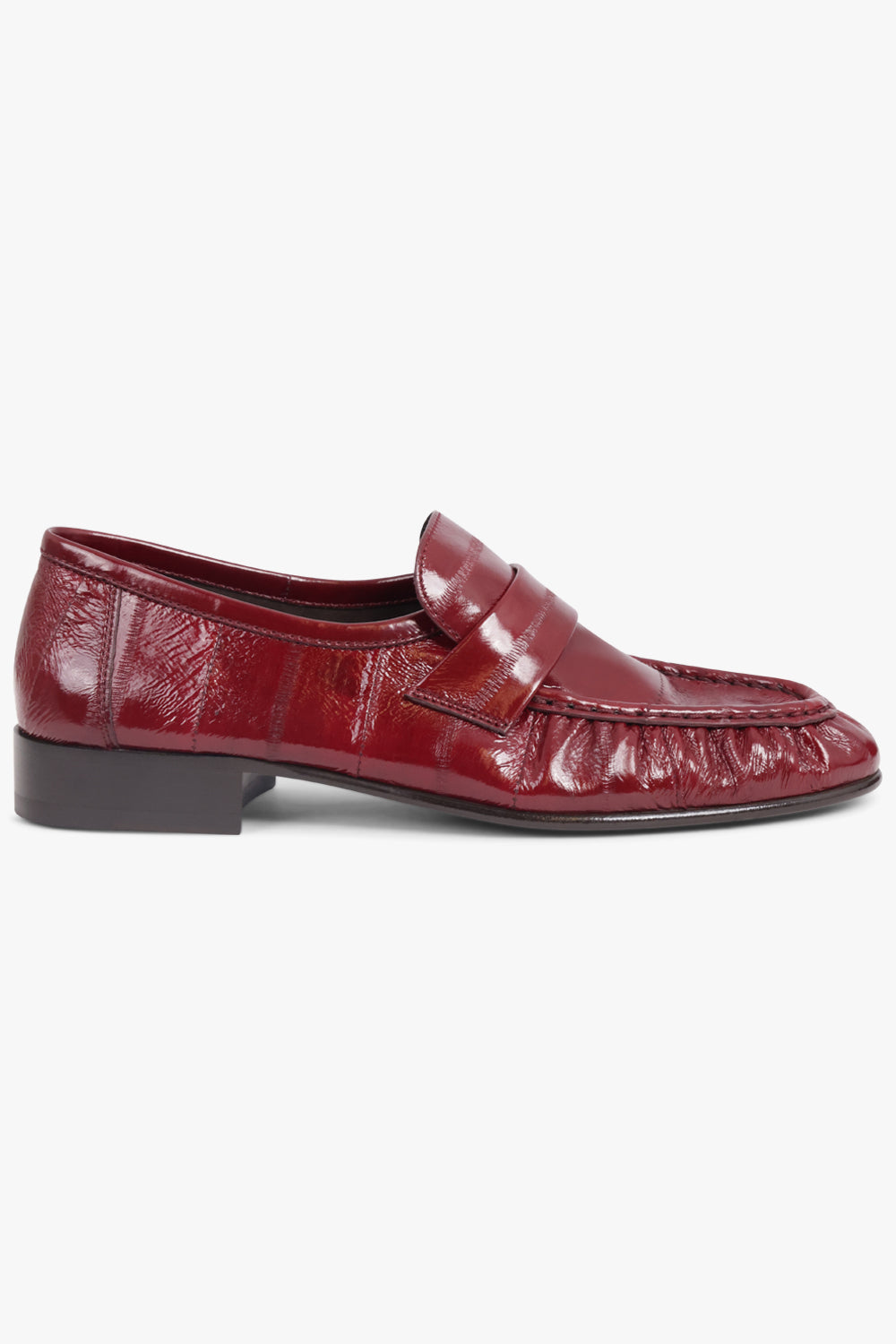 THE ROW SHOES Soft Pleat Loafer | Deep Red