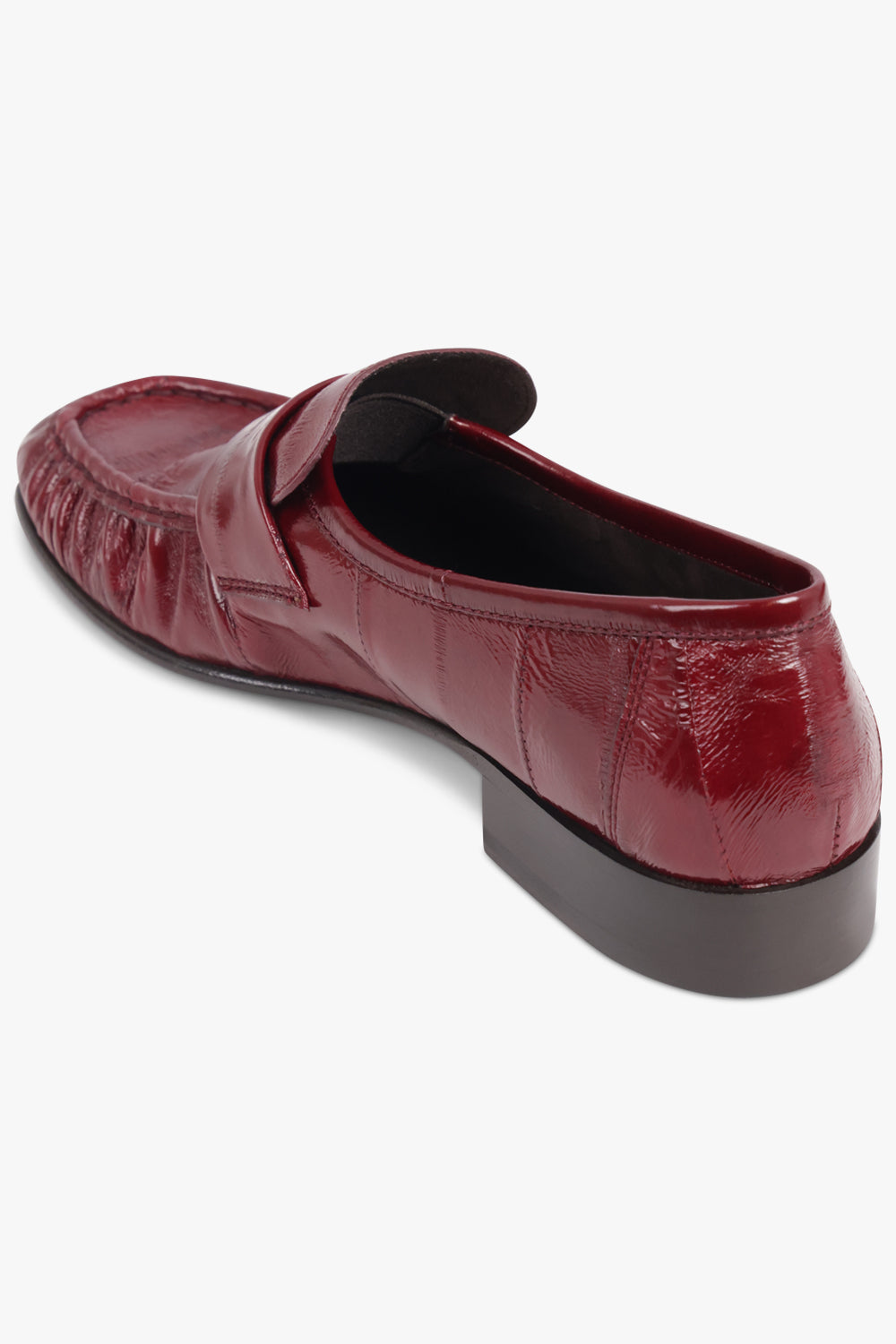THE ROW SHOES Soft Pleat Loafer | Deep Red