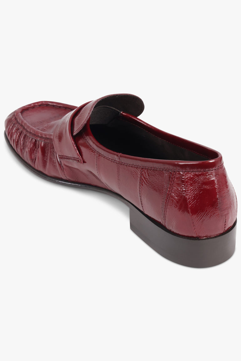 THE ROW SHOES Soft Loafer | Deep Red