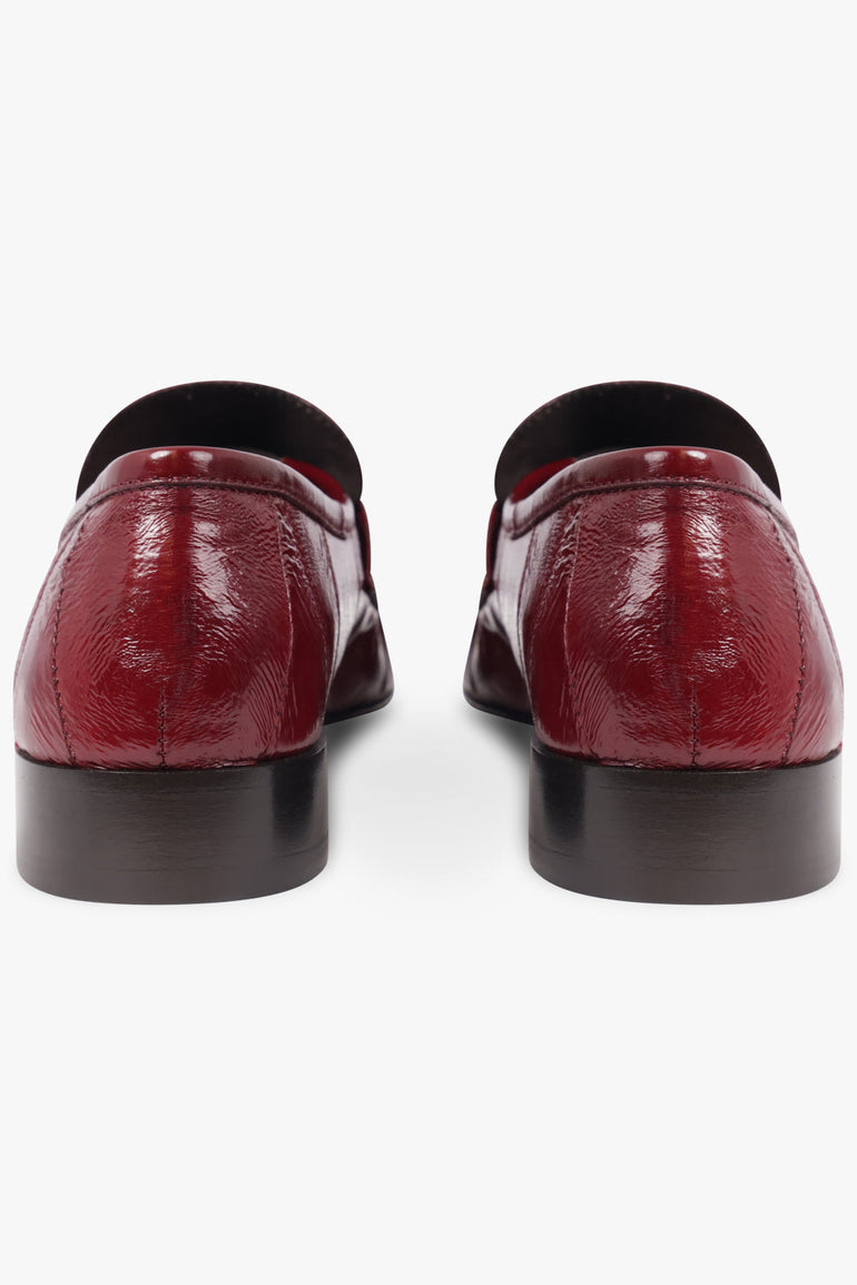THE ROW SHOES Soft Pleat Loafer | Deep Red