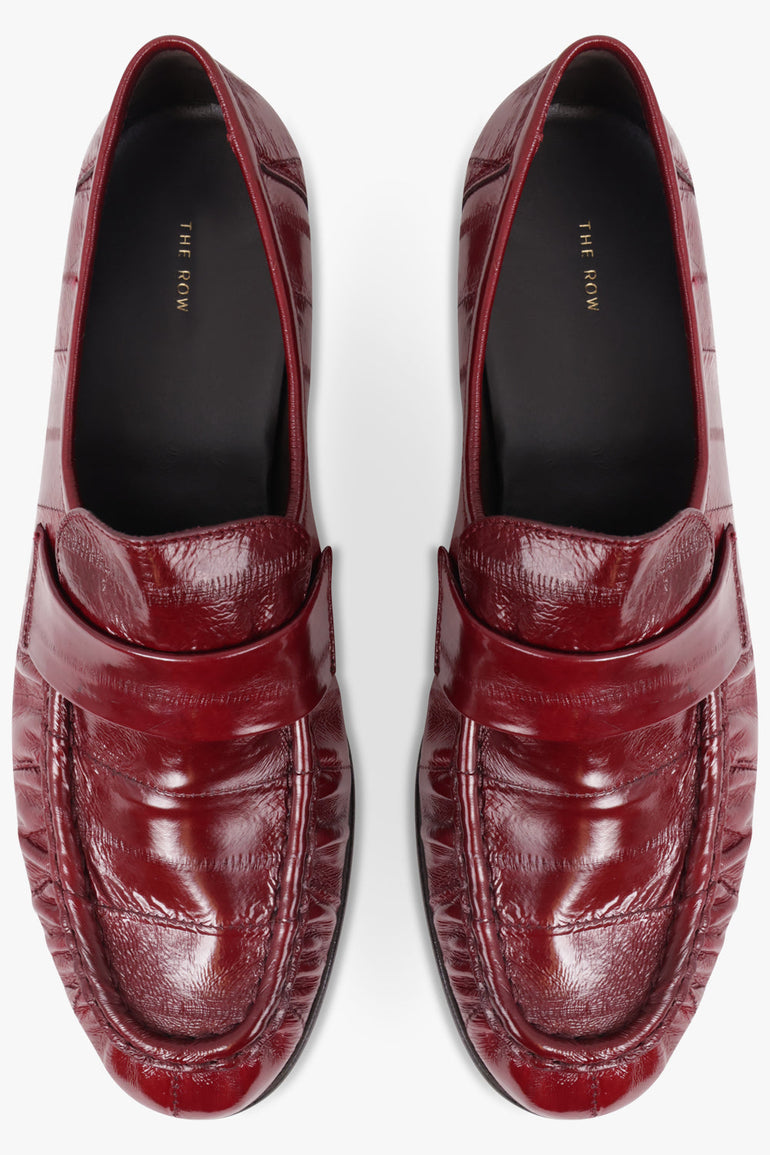 THE ROW SHOES Soft Loafer | Deep Red