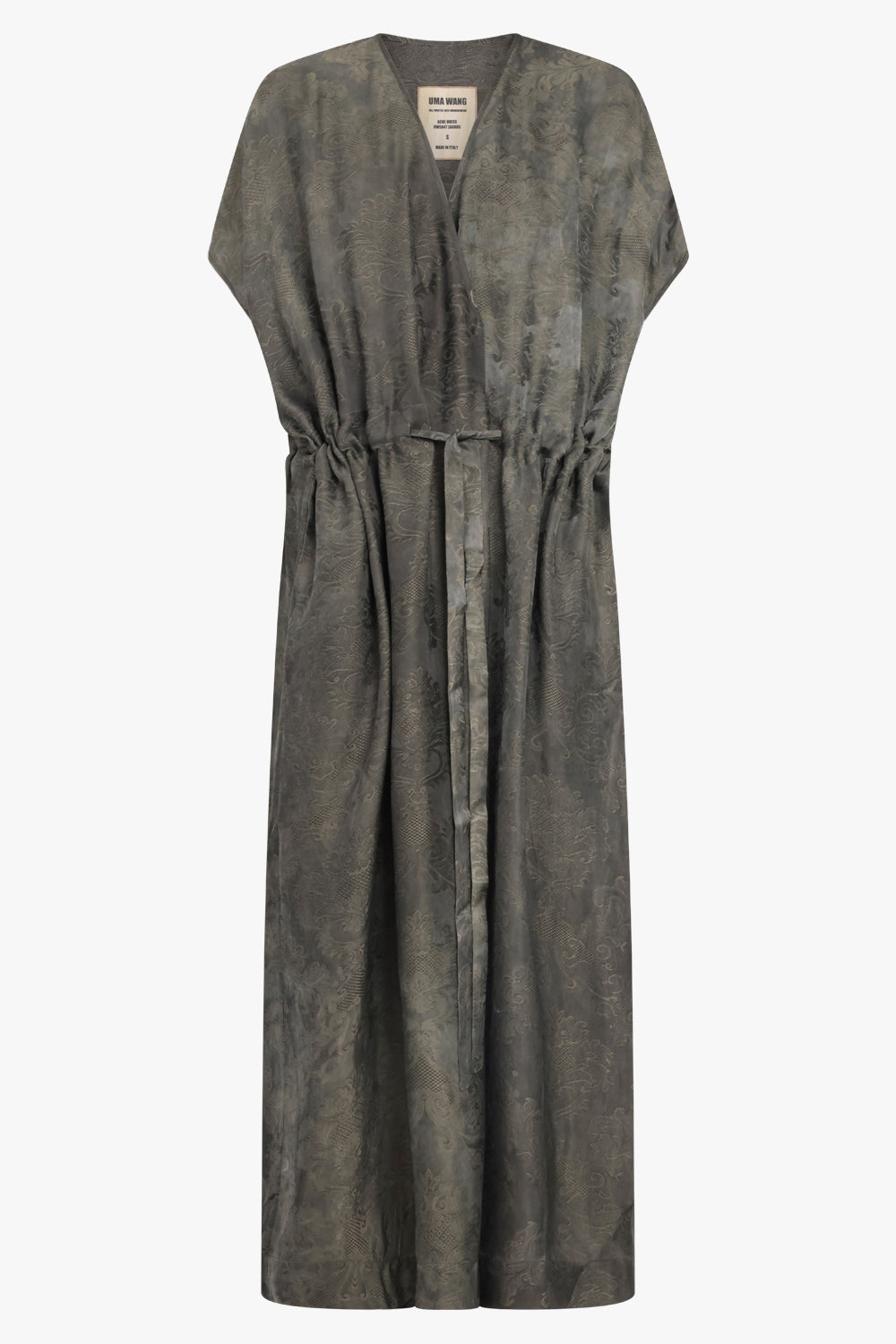 uma wang dress Acre Relaxed Tie Waist Midi Dress