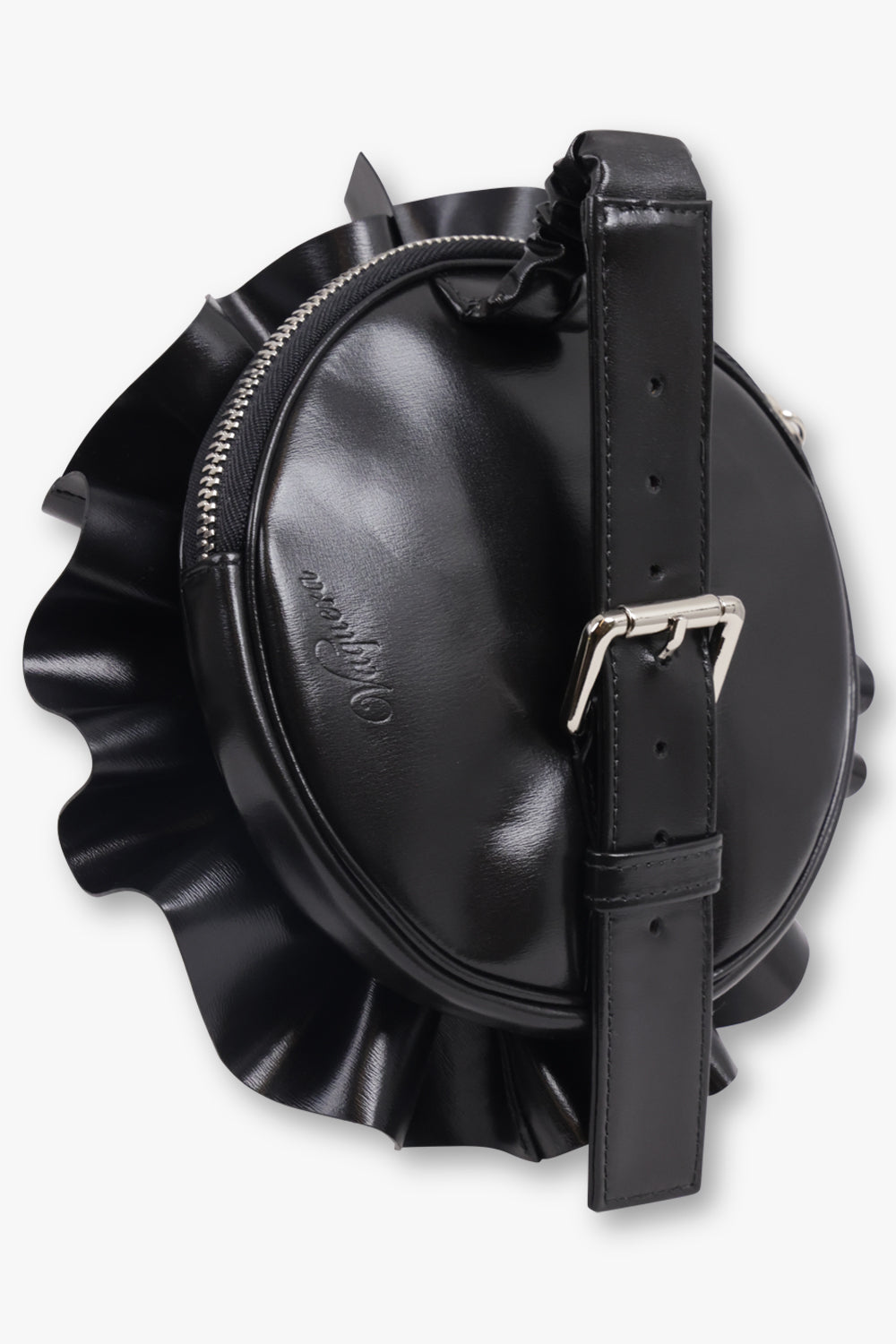 VAQUERA BAGS BLACK / BLACK Flower Corsage Clutch Bag | Black