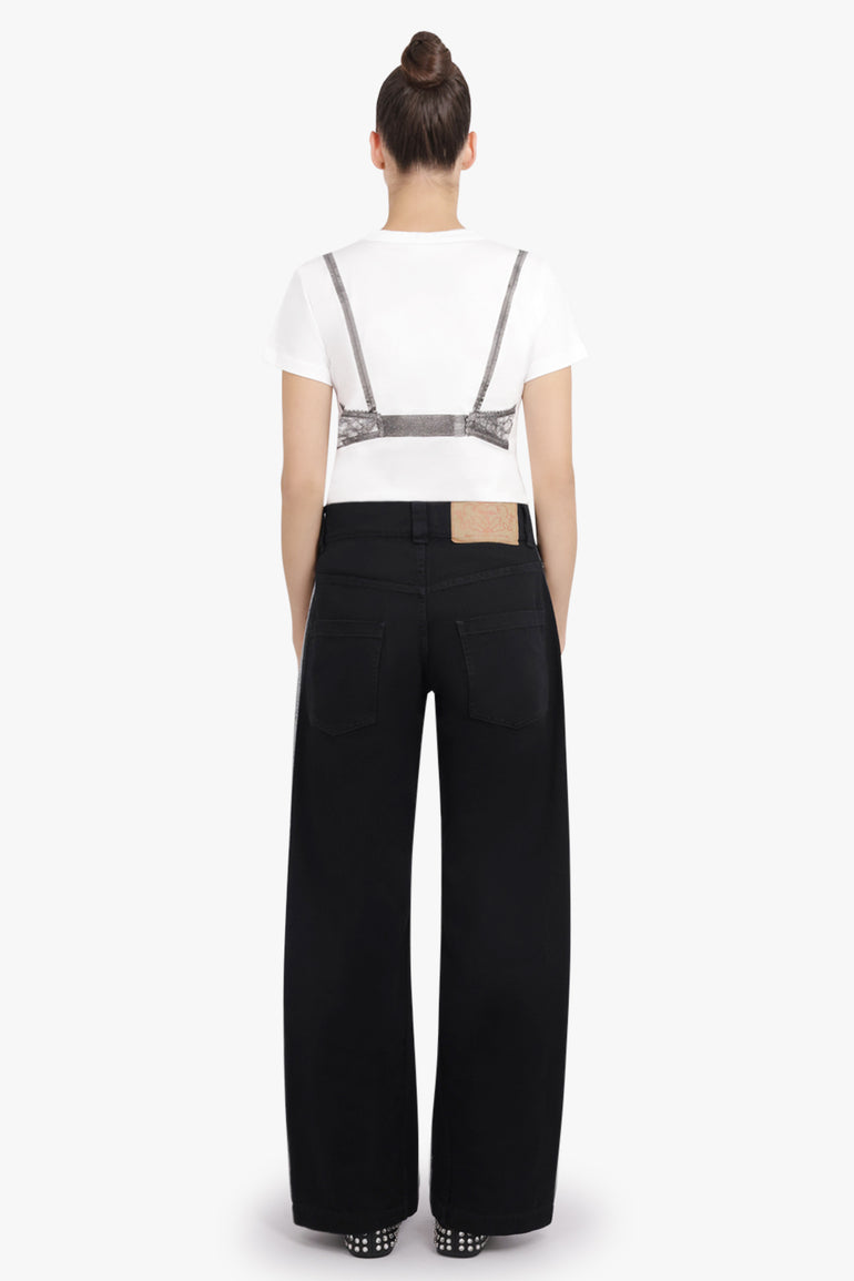 VAQUERA RTW Painted Straight Leg Jeans | Grey/Black