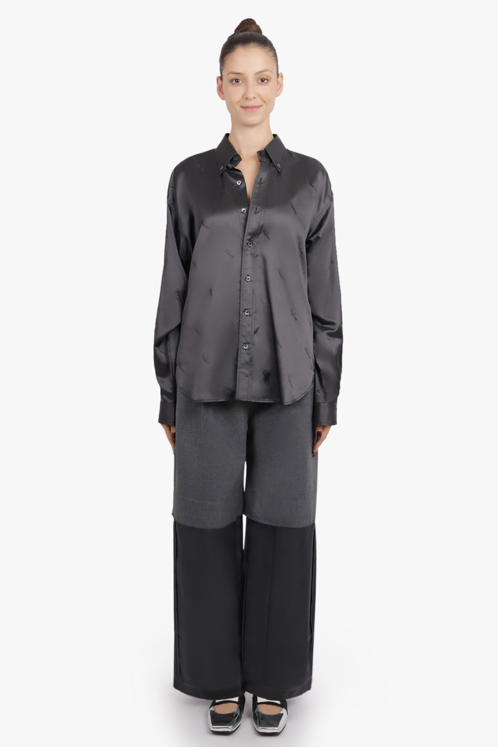 VAQUERA RTW L/S Oversized Shirt | Dark Grey