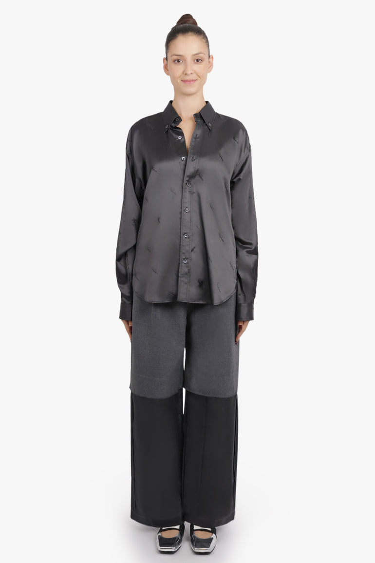 VAQUERA RTW L/S Oversized Shirt | Dark Grey