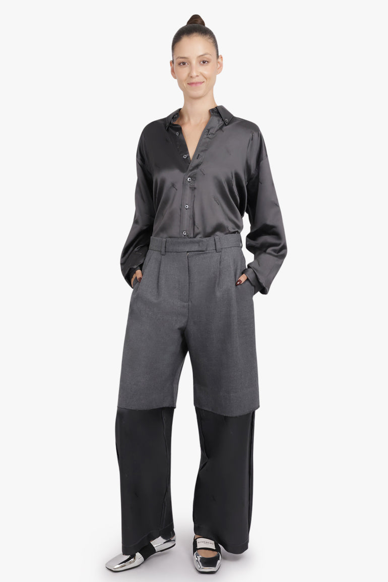 VAQUERA RTW Suiting Layer Wide Leg Pant | Dark Grey