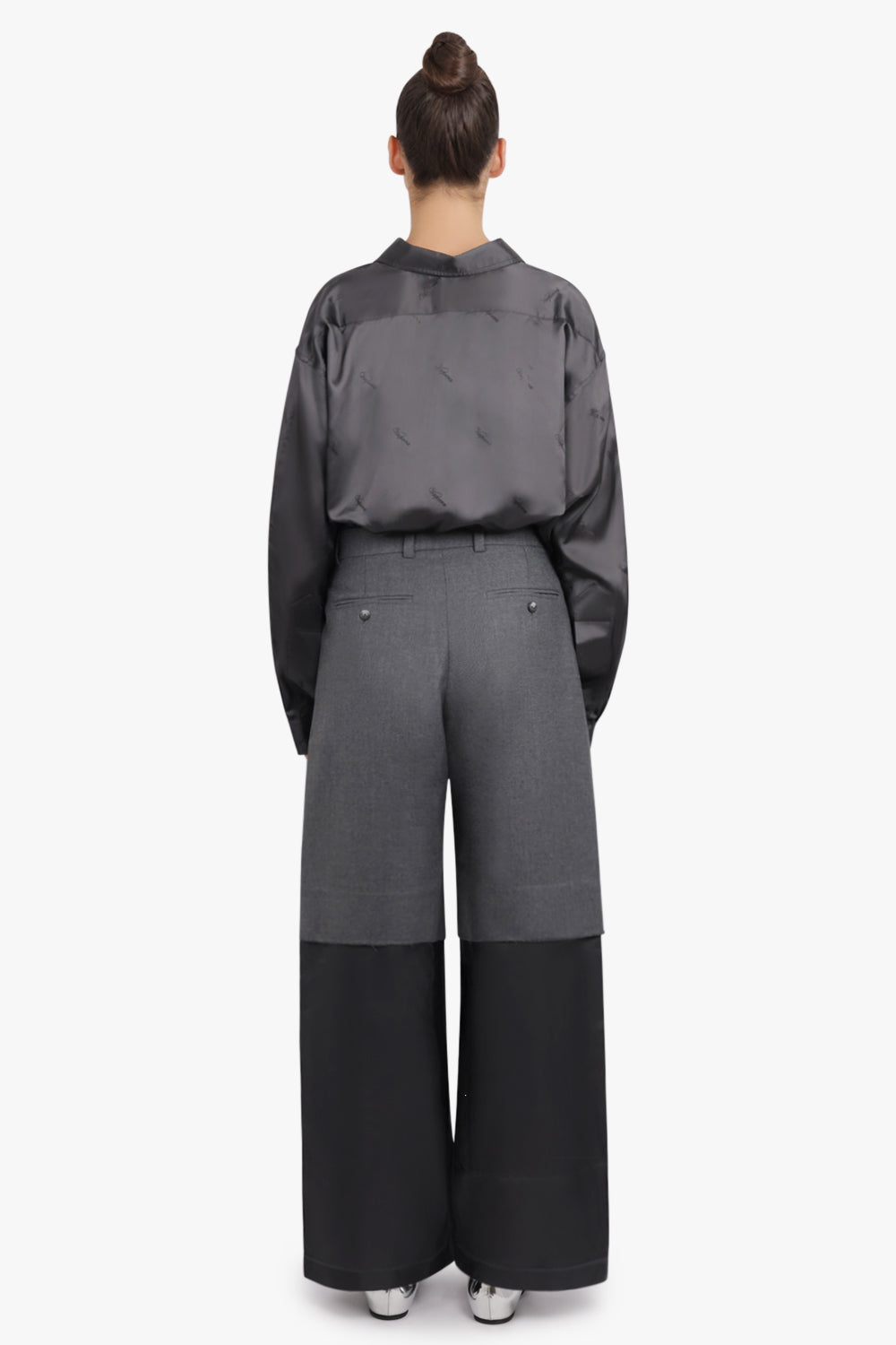 VAQUERA RTW Suiting Layer Wide Leg Pant | Dark Grey