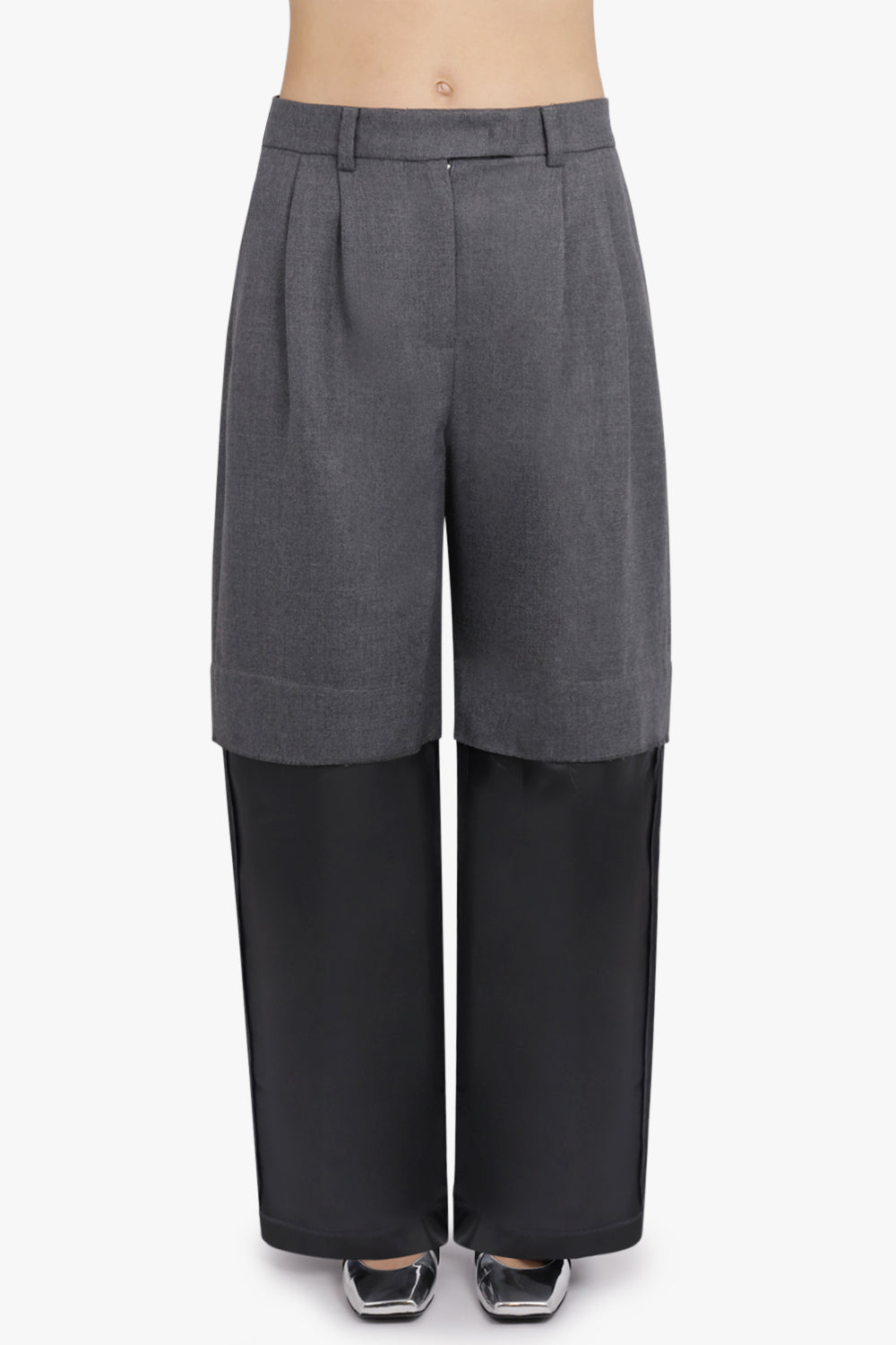 VAQUERA RTW Suiting Layer Wide Leg Pant | Dark Grey