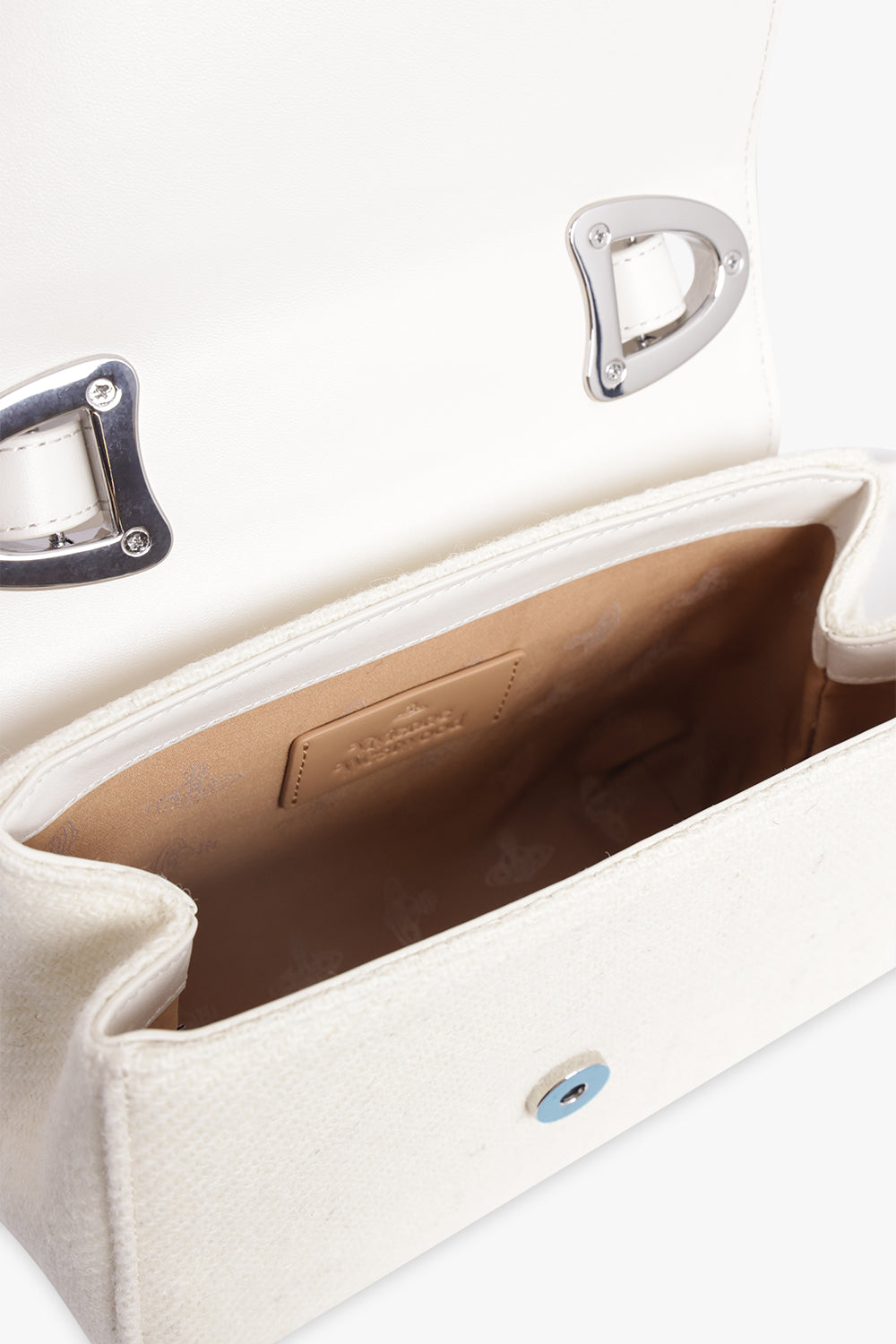 VIVIENNE WESTWOOD BAGS WHITE / Off White/Multi Linda Crossbody Orb Bag | Off White/Multi