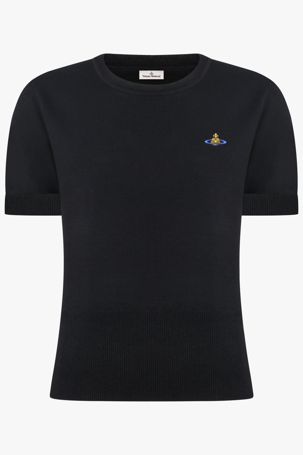 VIVIENNE WESTWOOD RTW Bea S/S Knit Top | Black