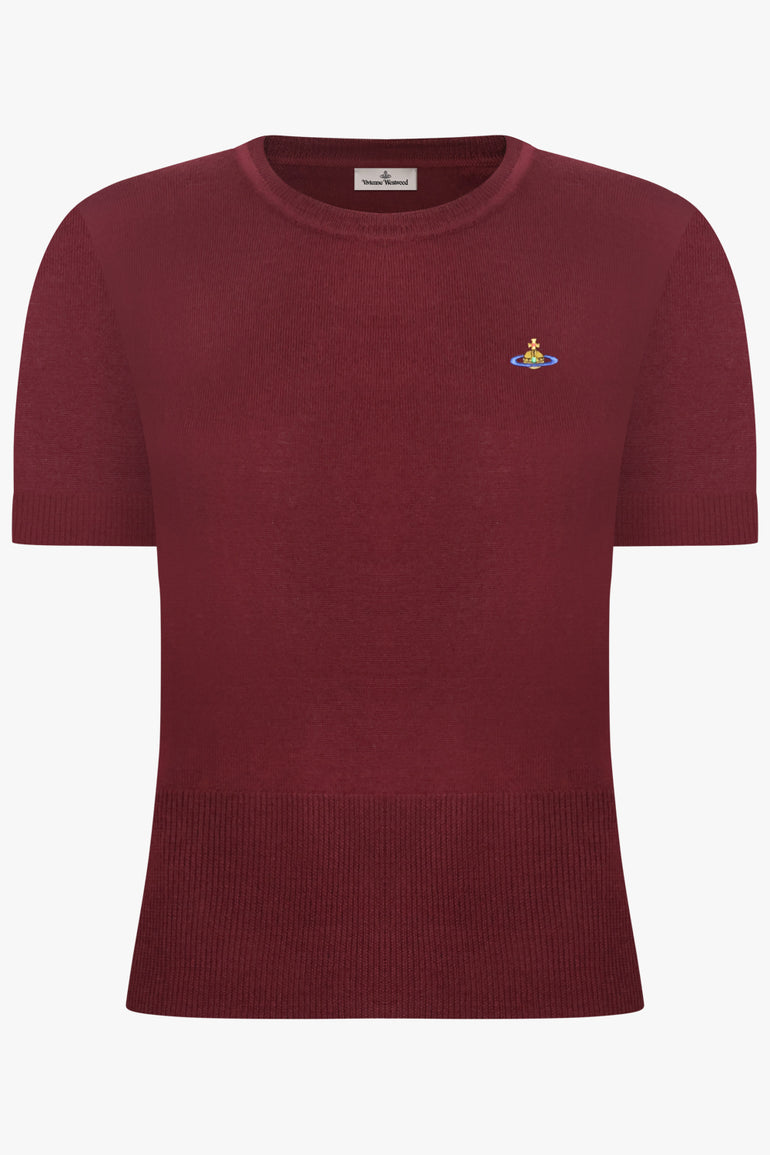 VIVIENNE WESTWOOD RTW Bea S/S Knit Top | Brick Red