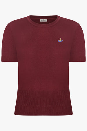 VIVIENNE WESTWOOD RTW Bea S/S Knit Top | Brick Red