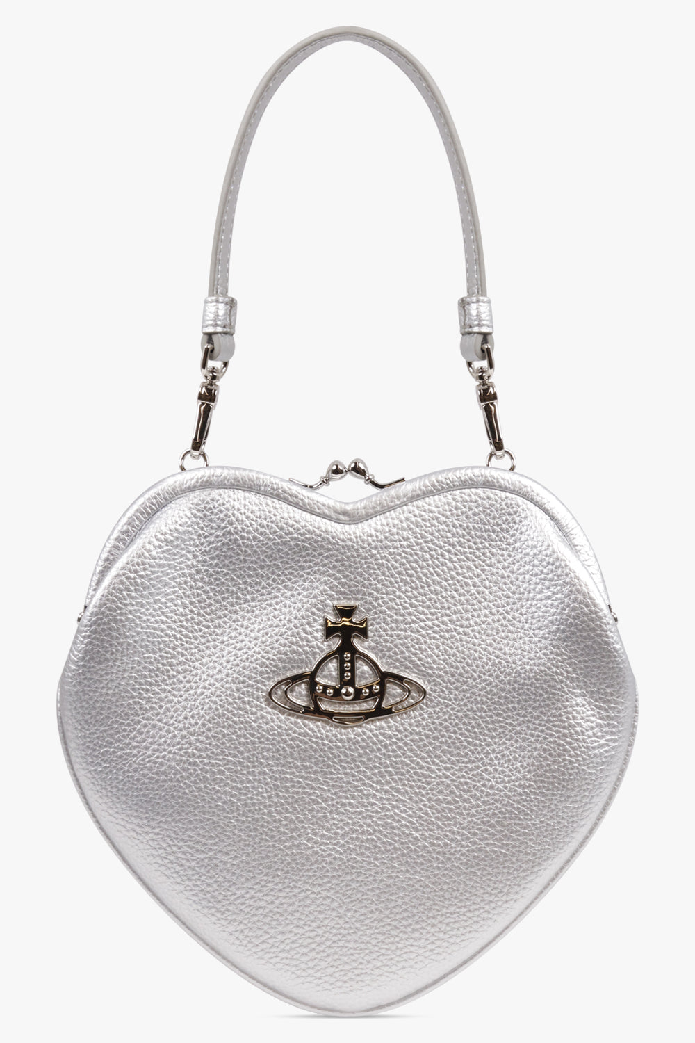 VIVIENNE WESTWOOD BAGS SILVER / Silver Belle Heart Frame Purse | Silver