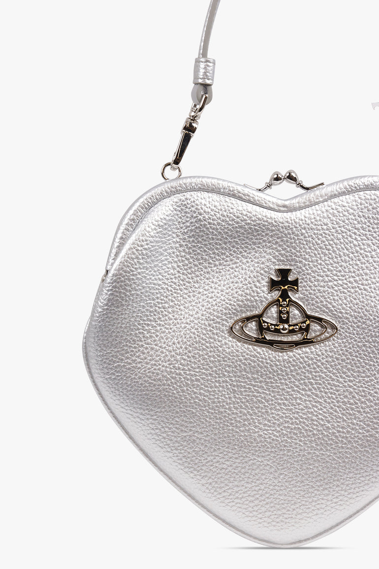 VIVIENNE WESTWOOD BAGS SILVER / Silver Belle Heart Frame Purse | Silver