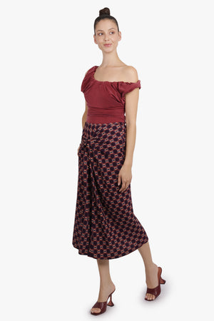 VIVIENNE WESTWOOD RTW Ginnie Adjustable Top | Brick Red